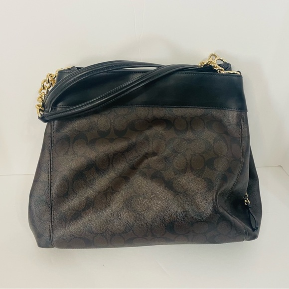 Genuine Coach F39526 Lexy XL Chain with Signature Canvas - Picture 2 of 8